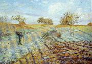 Camille Pissaro Hoarfrost Germany oil painting reproduction